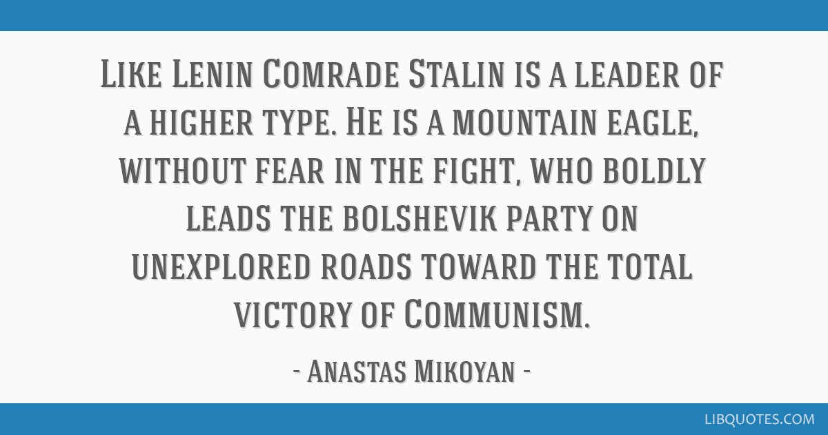 stalin quotes fear