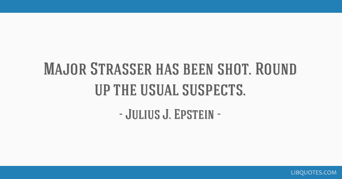 USUAL SUSPECTS QUOTES –