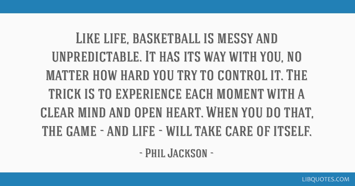 life is like basketball