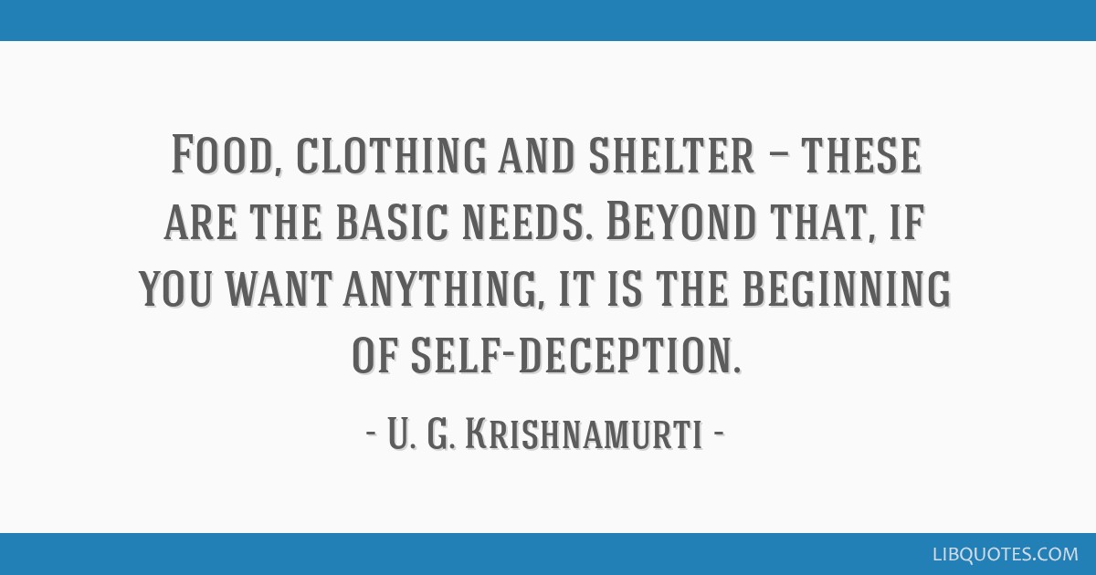 About Clothing, Food and Shelter -Housing