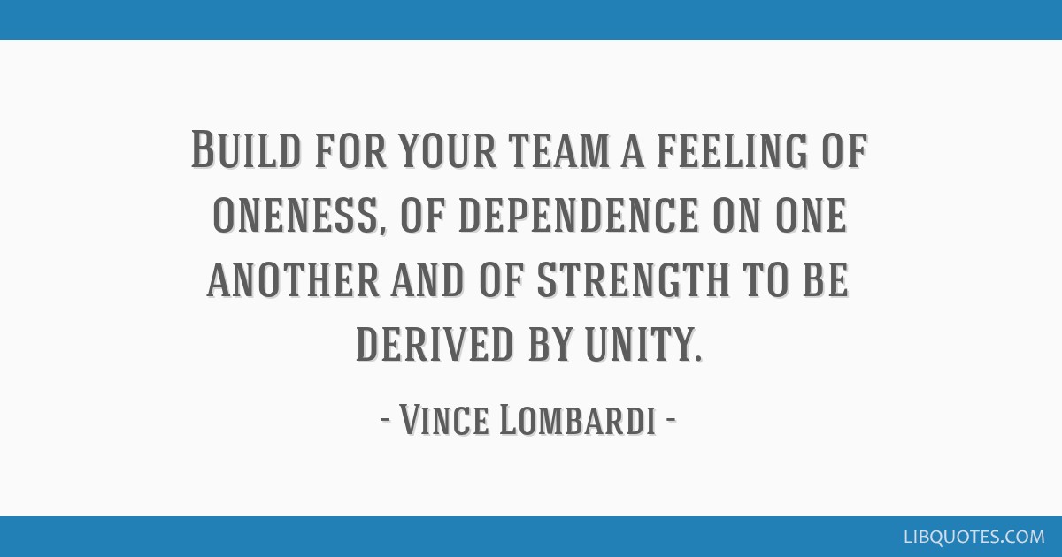 Vince Lombardi Teamwork Quotes