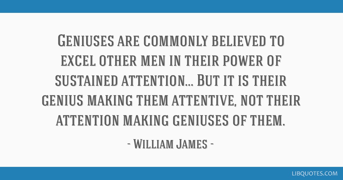 William James - Geniuses