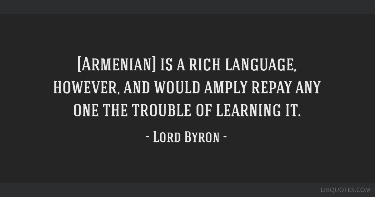 ANCA - Armenian is the language to speak with God. - Lord Byron ANCA
