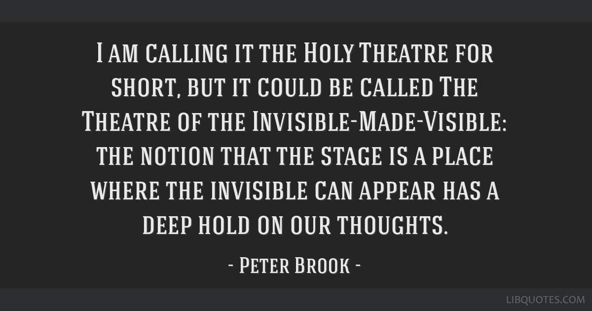 what is holy theatre