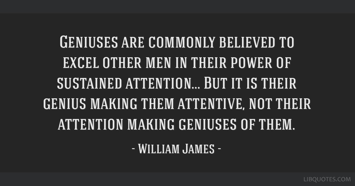 William James - Geniuses