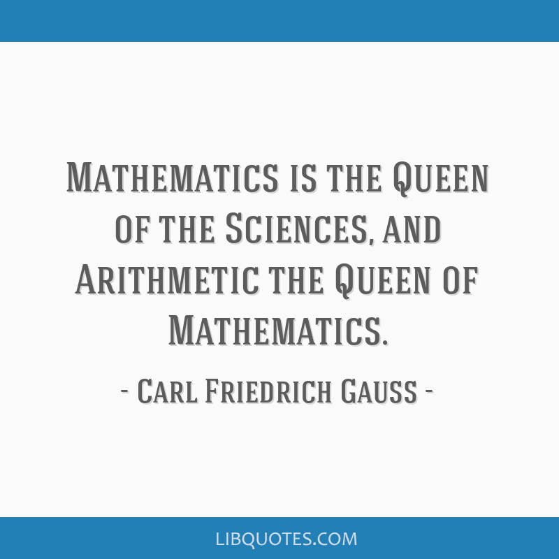 Collection 90+ Images mathematics is the queen of the sciences Updated