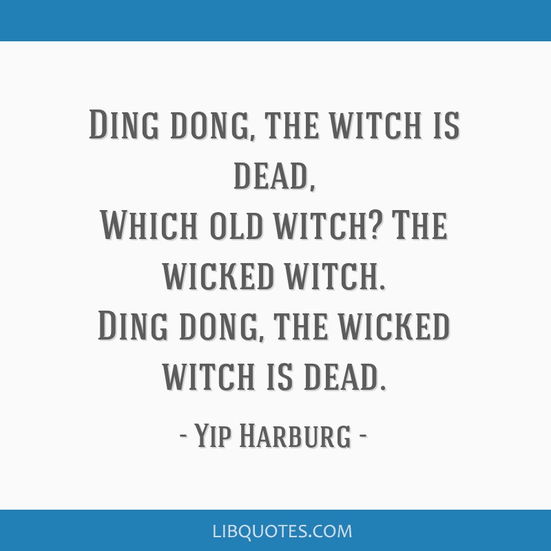 Ding Dong the Witch is Dead Song Lyrics and Meaning - News