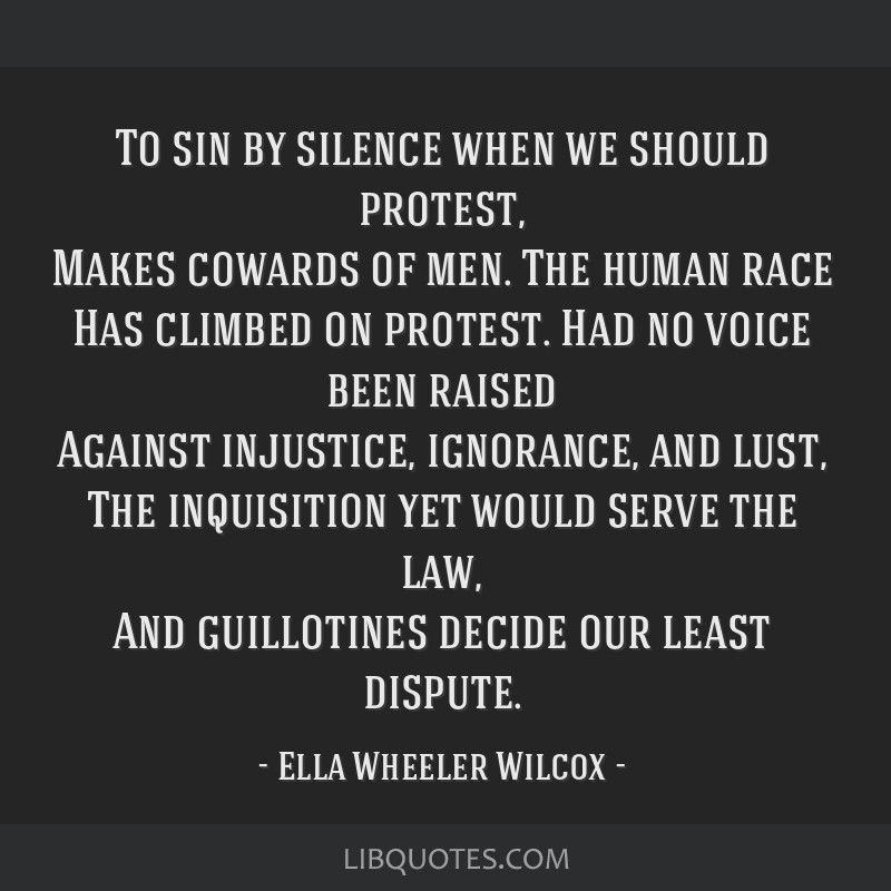 to sin by silence