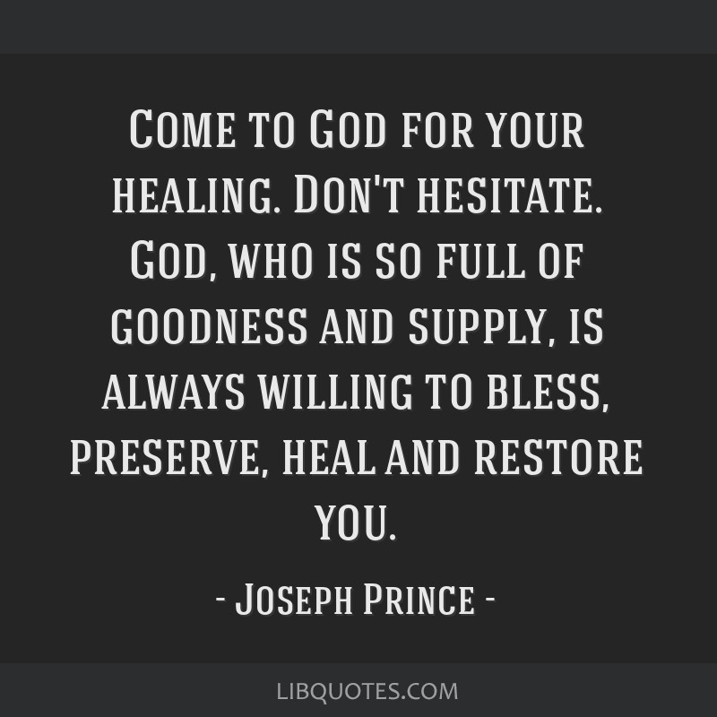 Joseph Prince Quote: “The cure for a lonely heart is to be alone