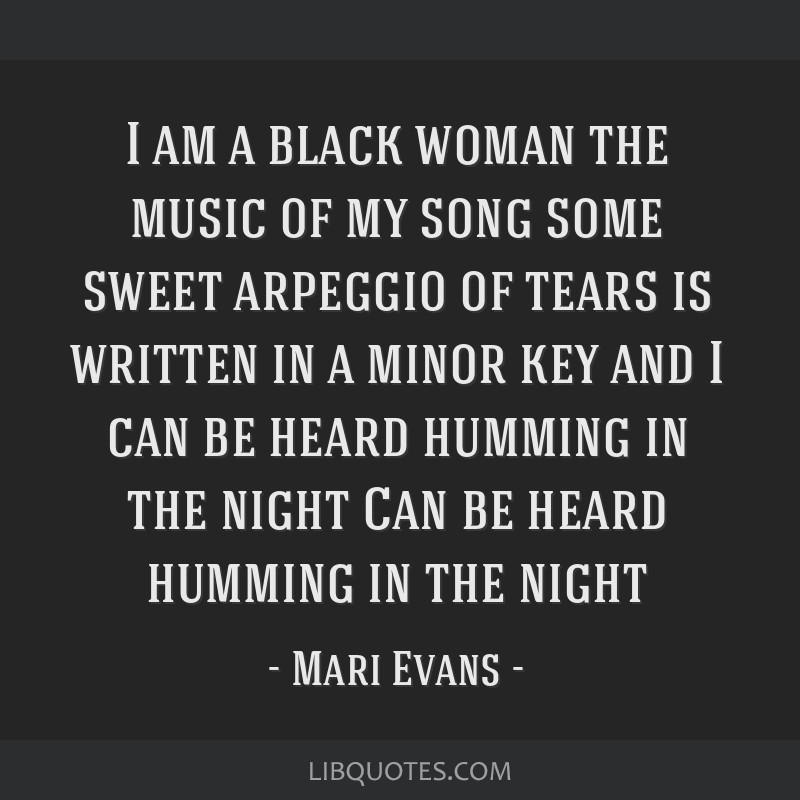 mari evans poem i am a black woman